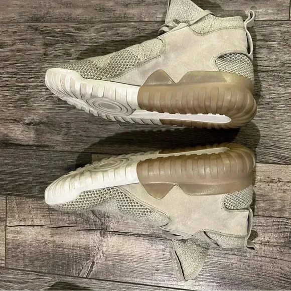 Adidas Tubular X Primeknit Sesame Wool men’s 8.5 running athletic streetwear - Picture 5 of 7